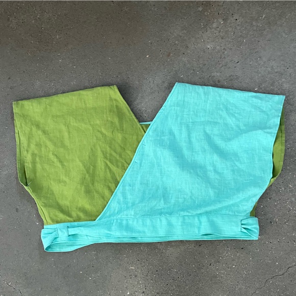 Alice Alexander Linen Wrap Top - Picture 3 of 7